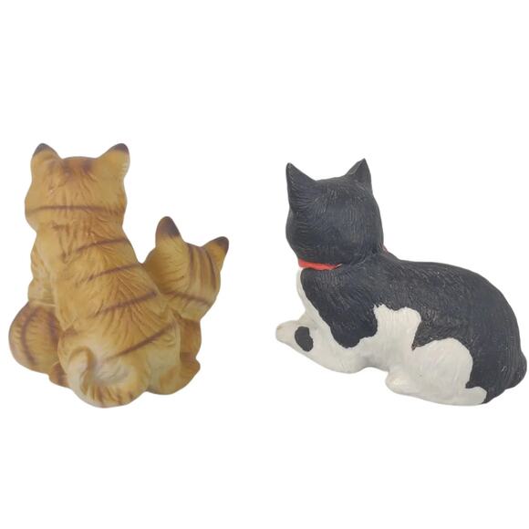 Vintage 80s Set of 2 Ceramic Cat Figurines, Tabby Kittens, Schmid Gordon Fraser - Picture 6 of 7